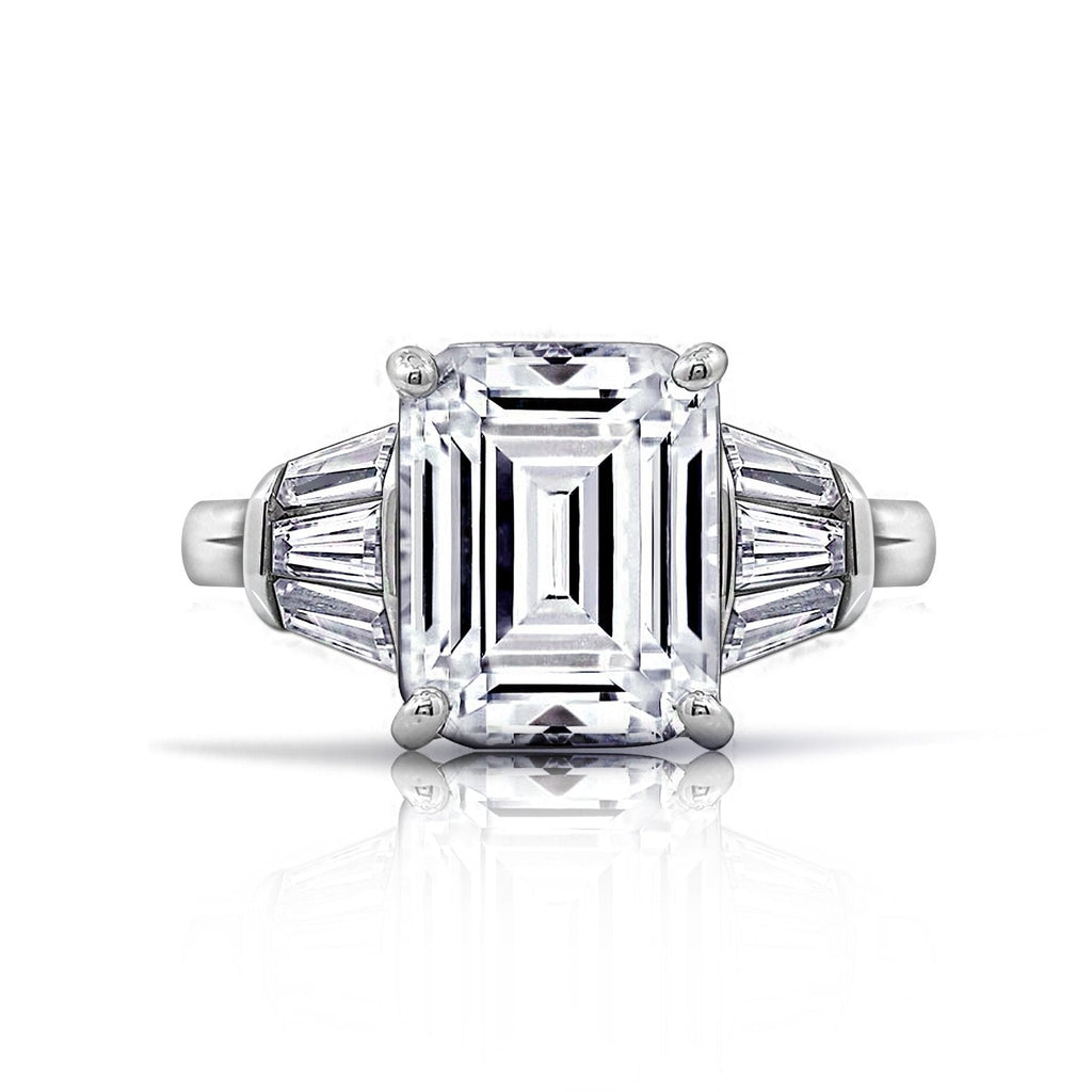 Glamour "Lisa" Emerald Cut Cocktail Ring