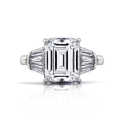 Glamour "Lisa" Emerald Cut Cocktail Ring
