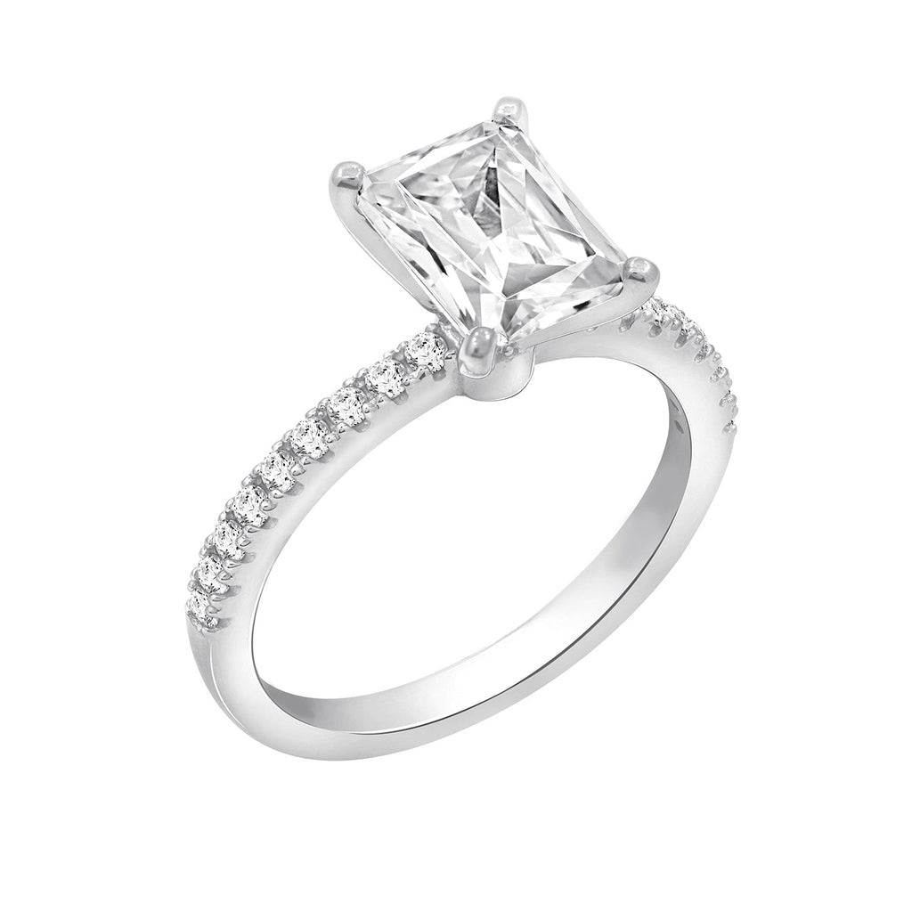 Radiant Emerald Cut Solitaire Ring JER18258