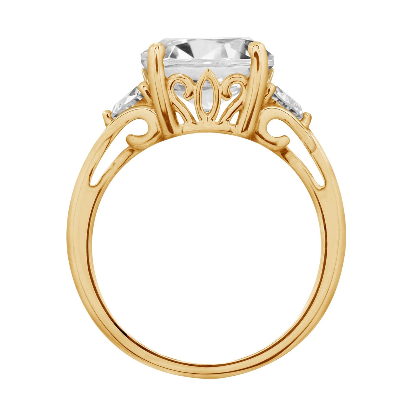 Round CZ Engagement Ring JER22606