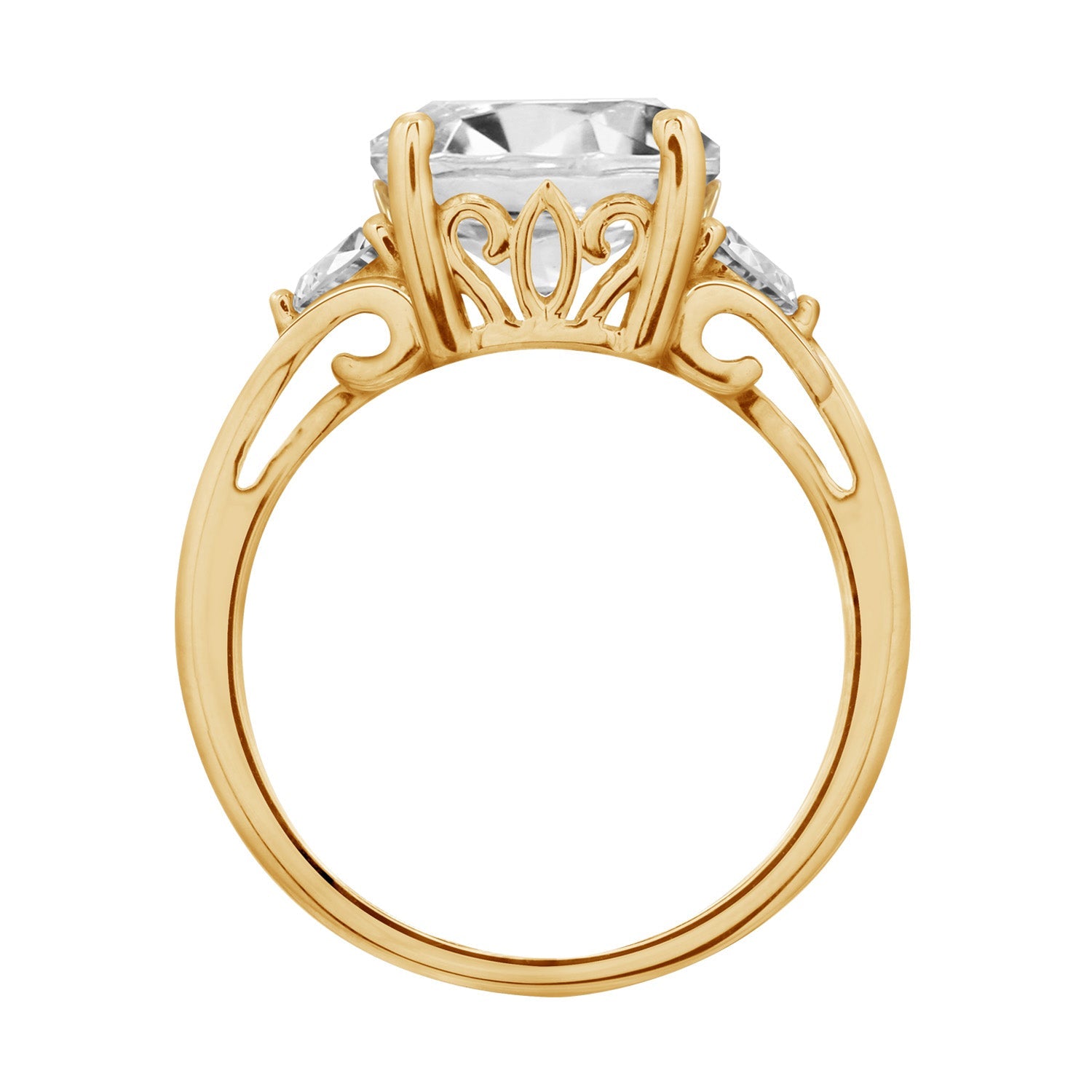 Round CZ Engagement Ring JER22606