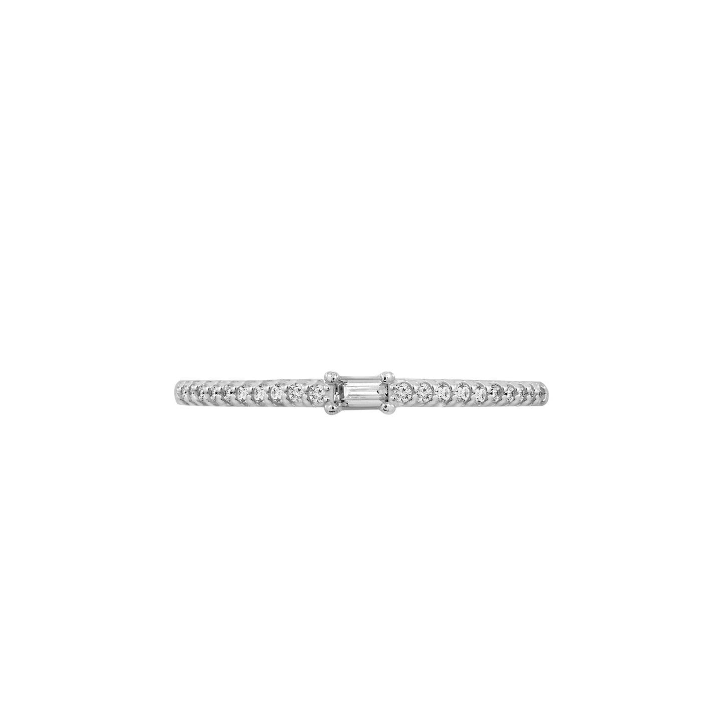 La Petite Solitaire Ring - Baguette