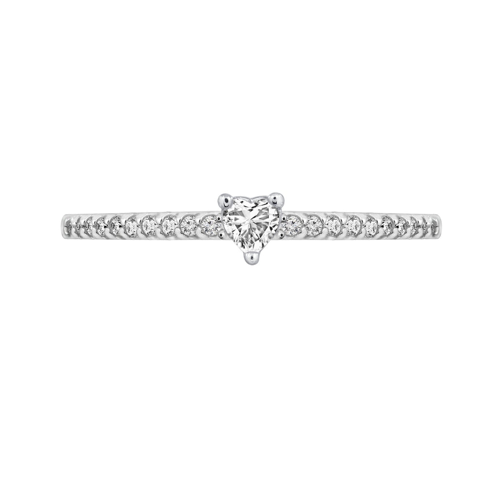 La Petite Solitaire Ring - Heart