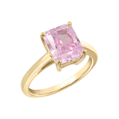 4ct Solitaire Emerald Cut Cocktail Ring JER23737