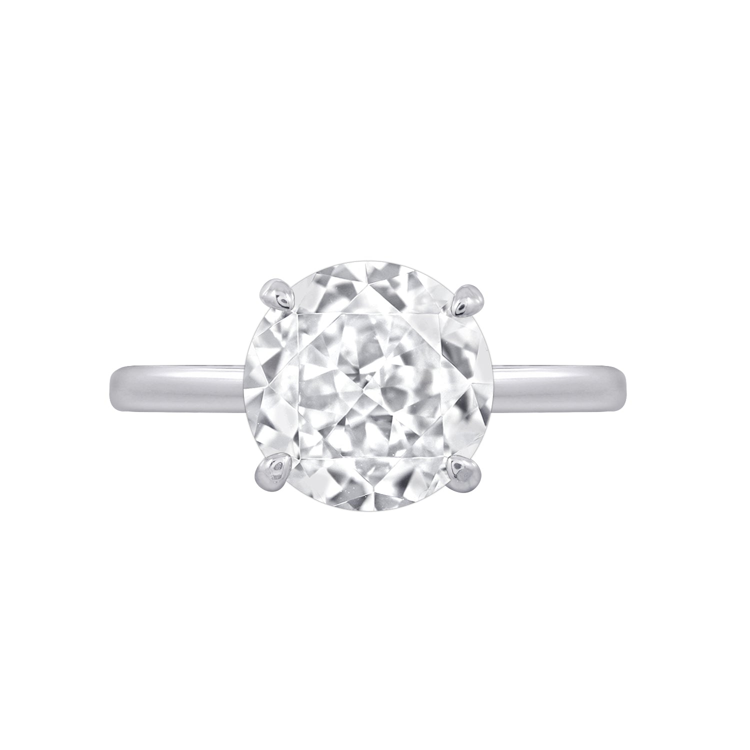 4ct Solitaire Round Cut Cocktail Ring JER23735