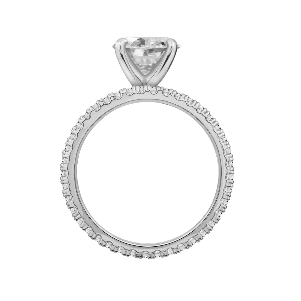4ct Oval Solitaire Engagement Ring Set JER23755