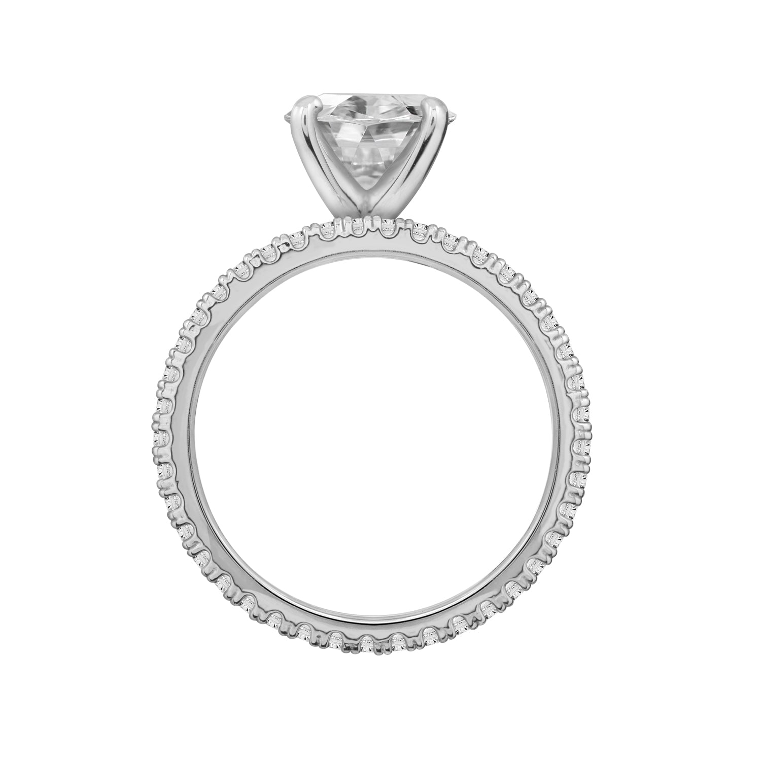 4ct Oval Solitaire Engagement Ring Set JER23755