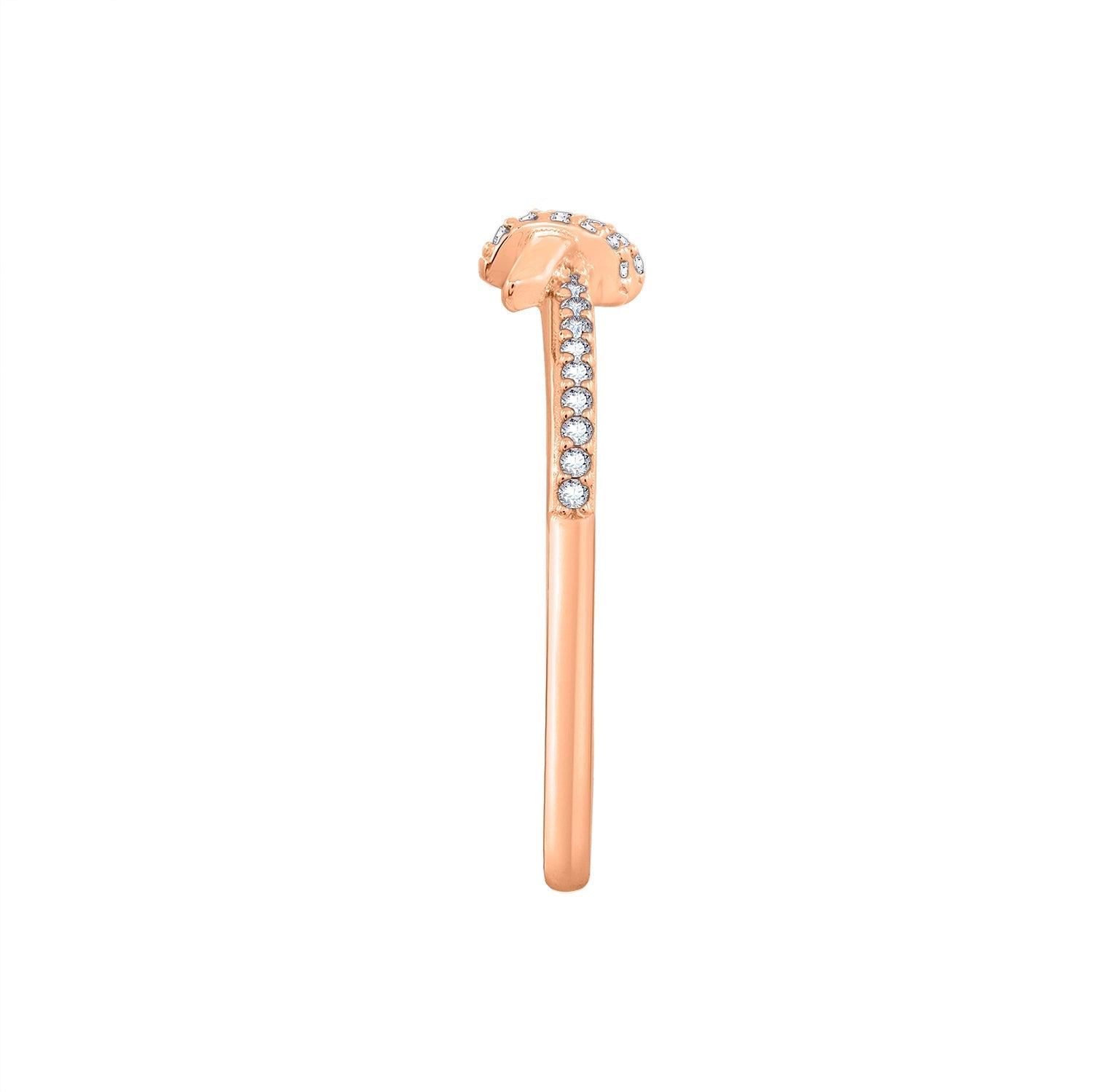 Pave Love Knot Ring