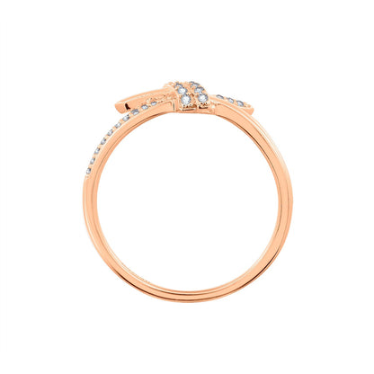 Pave Love Knot Ring