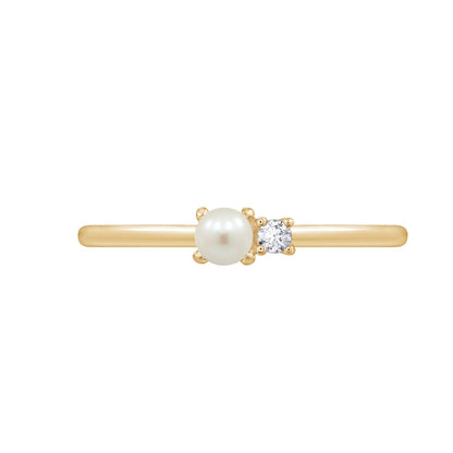 Pearly Duet Ring