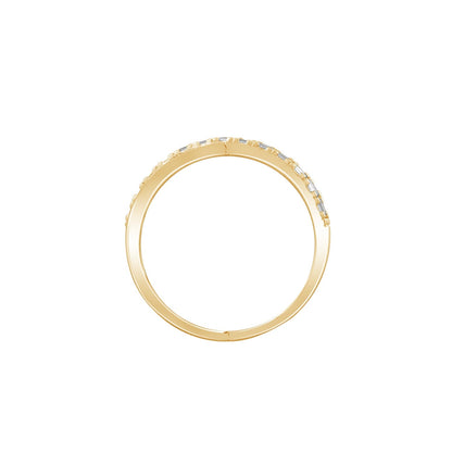 Horizontal Baguette X Ring