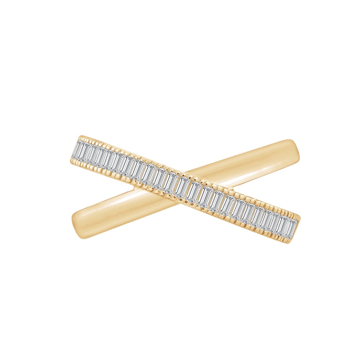 Vertical Baguette X Ring