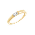 Solo Baguette Thin Dome Ring