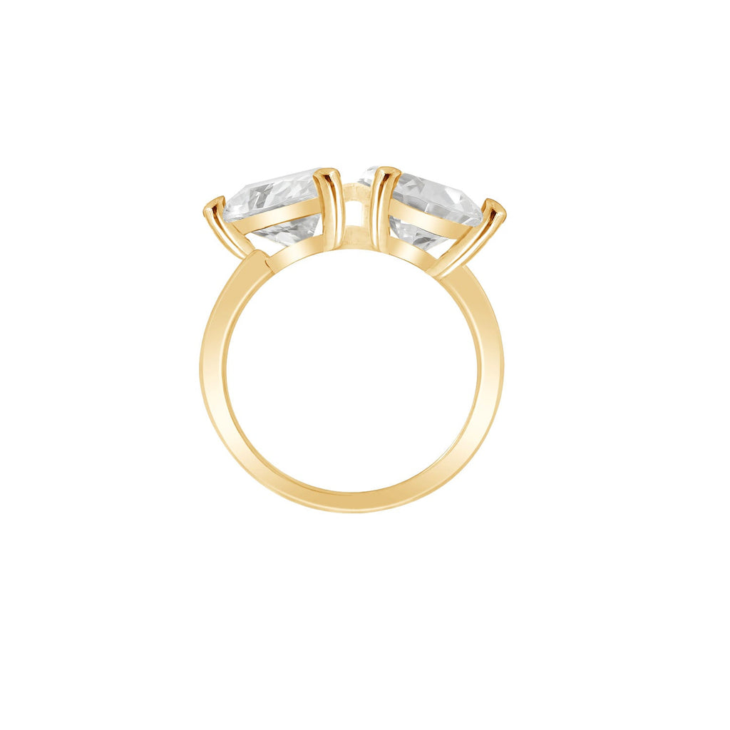 Pear Cut Toi et Moi Ring JER28156