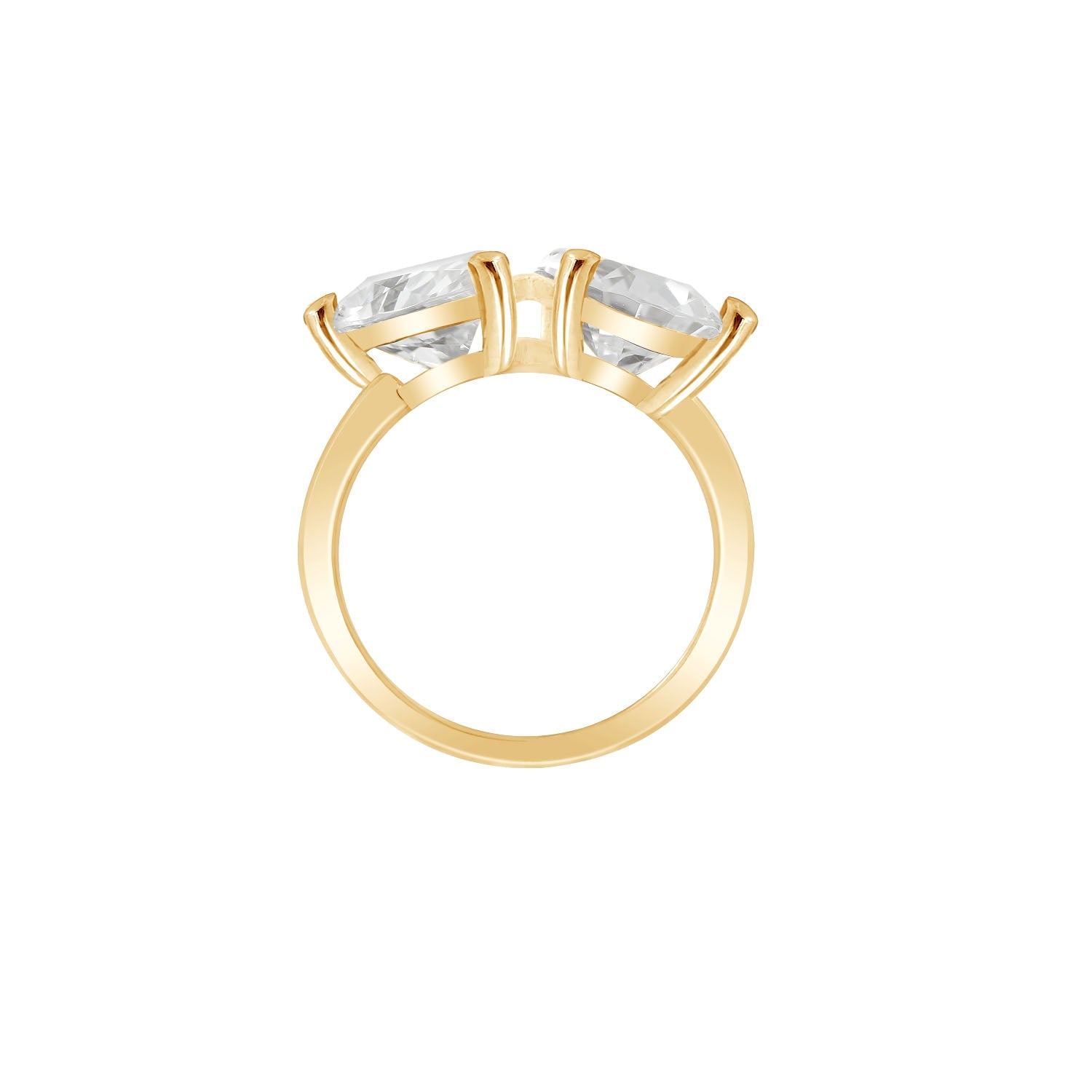 Pear Cut Toi et Moi Ring JER28156